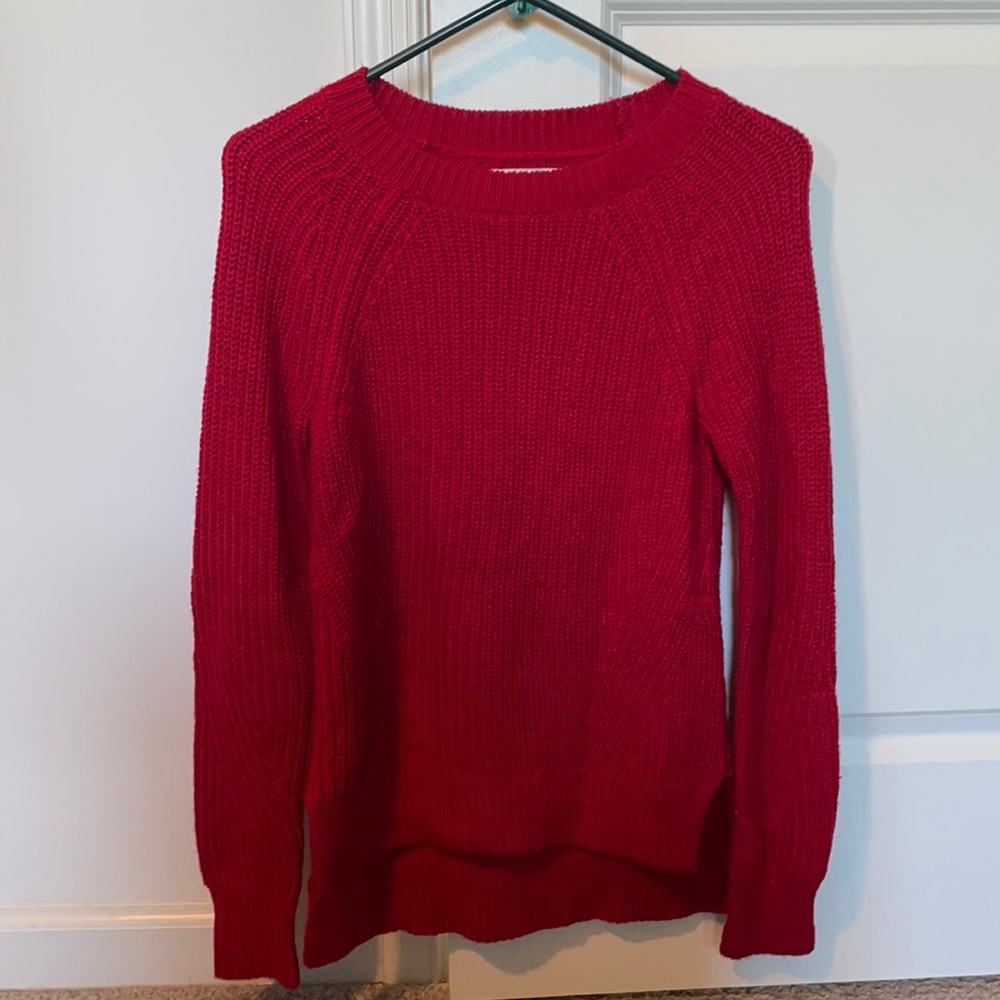 Red sweater